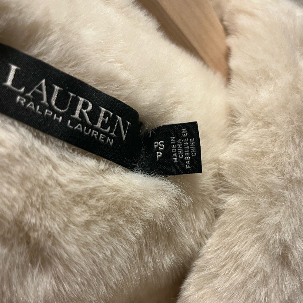 Ralph Lauren Women's Faux-Suede & Faux-Fur-Trim Coat - Picture 4 of 6